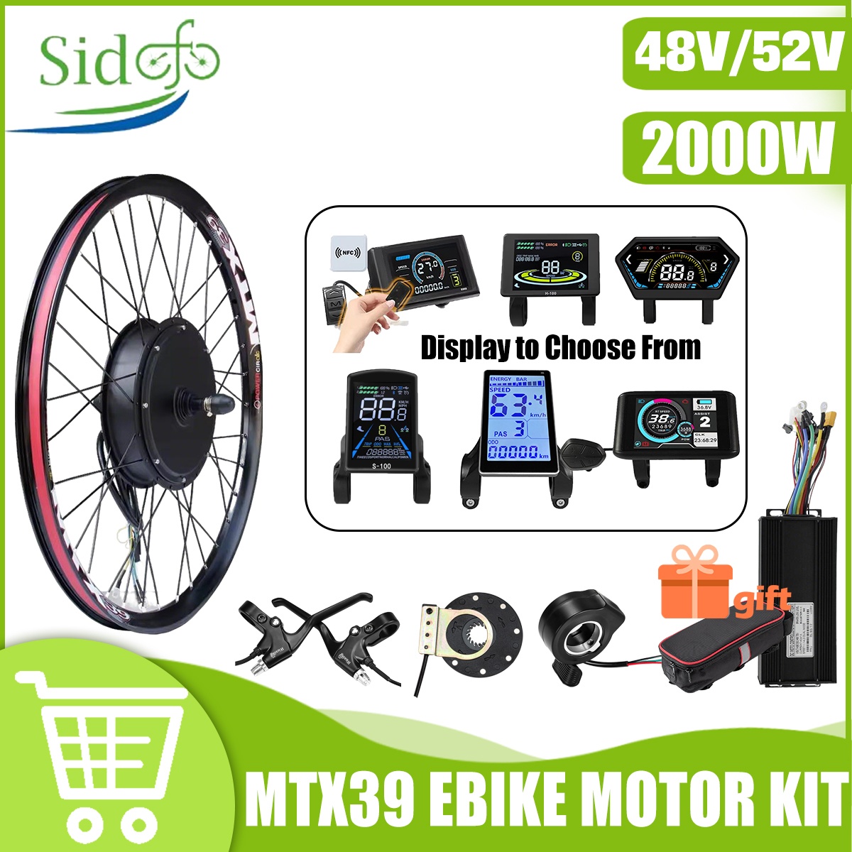 Zestaw do konwersji roweru ele – Gearless Hub Motor Conversion Kit 2000W With Display recenzja i cena